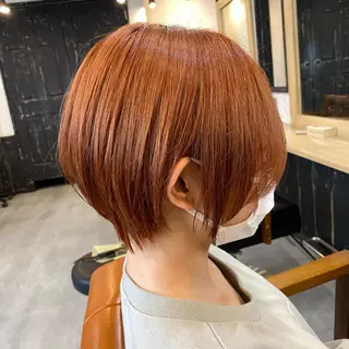 ショート カラー 美髪矯正 🌈髪質改善 山下のヘアスタイル