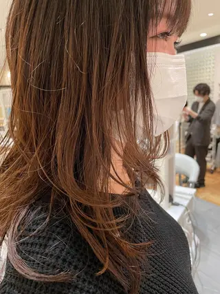 ミディアム パーマ FLAPPER所属・ハイトーンカラー /パーマ/亀井のヘアスタイル