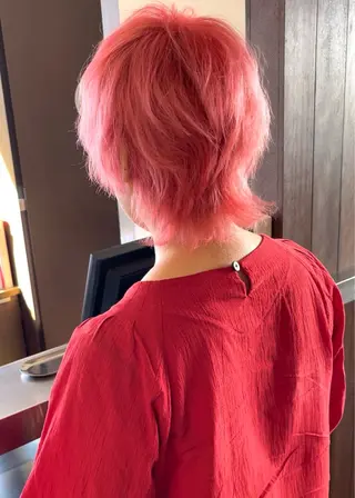 ショート カラー 髪質改善ｶﾗｰ ｹｱﾌﾞﾘｰﾁ/ﾀﾑのヘアスタイル