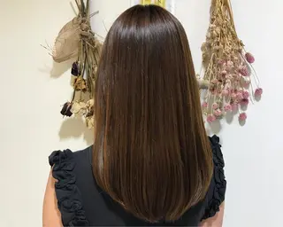 ミディアム 長井 麻帆のヘアスタイル