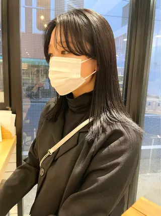 ミディアム カラー haru/レイヤー/ ウルフのヘアスタイル