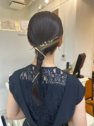 ミディアム ヘアアレンジ Noah's　Ark所属・透明感カラー🫧ヘア セット🫧松本菜月の眉毛・アイブロウイメージ