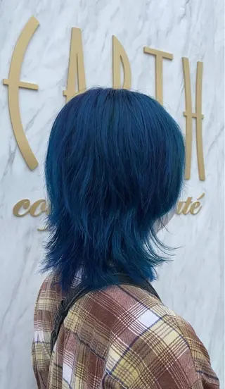 ミディアム カラー メンズ 磯田 冬弥のヘアスタイル