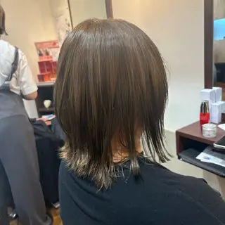 セミロング MOLLASALON 浅香山店所属・髪質改善カラー 縮毛矯正🤍辻桃加のヘアスタイル