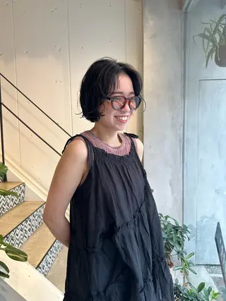 ショート 栄/レイヤーカット /オリーブ/傑🦥のヘアスタイル