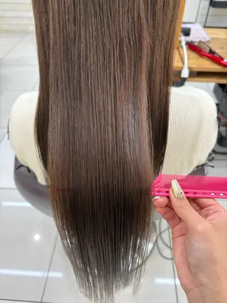 ロング カラー Ancheri by flammeum戸塚店所属・ひな/ボブカット/ ブリーチなしWカラーのヘアスタイル