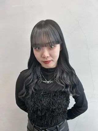 ロング カラー 原田 朱里のヘアスタイル