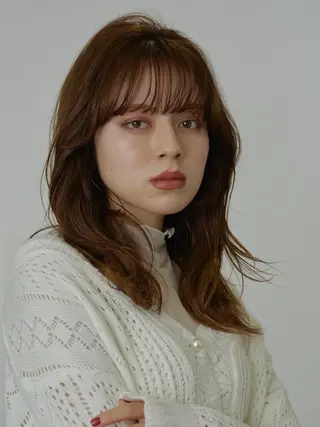 セミロング 髪質改善クロスパーマ モリオカ モエ💫のその他イメージ