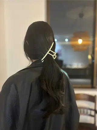 ロング カラー cyaco所属・ヤマノウチ アヤカのヘアスタイル