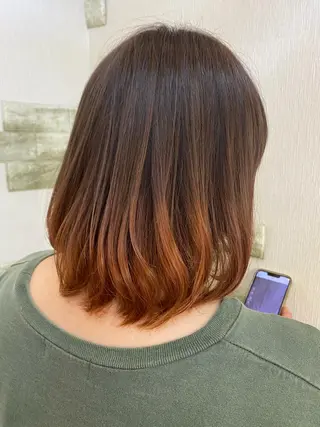 ミディアム カラー ️🫧押上️🫧はな 🫧まとまるショートのヘアスタイル