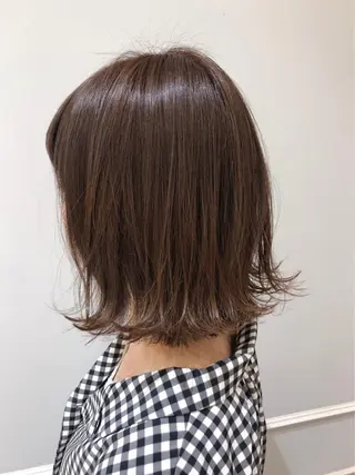 ミディアム カラー 韓国ヘア🍒渡辺 咲🍒のヘアスタイル