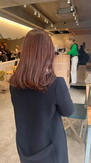 セミロング カラー 誰よりも丁寧なカット 🍀小林輝のヘアスタイル