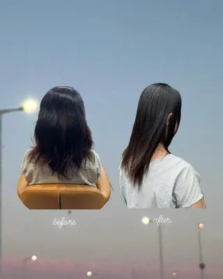 セミロング きたむら ひかりのヘアスタイル