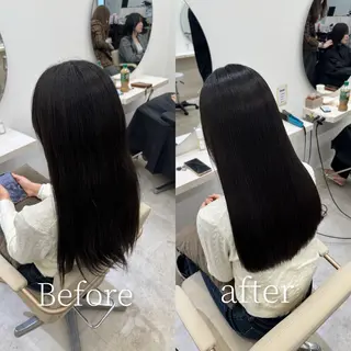 ロング 韓国風cut/ 縮毛矯正/正岡幹康のヘアスタイル