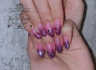 セミロング ネイル Belle fleurのネイルデザイン