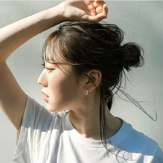 ヘアアレンジ ミディアム 天王寺髪質改善なら よしみさん✨のヘアスタイル