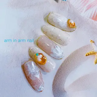 ネイル arm in arm ︎✿Yamamotoのマツエク・マツパデザイン