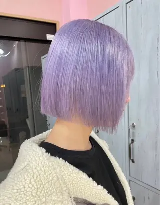 ミディアム カラー のん🎀ハイトーン/ レイヤーカット🐳のヘアスタイル