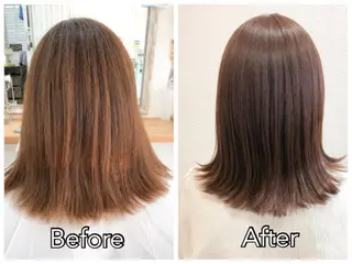 ミディアム カラー 西村 ようこのヘアスタイル