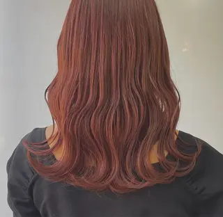 ミディアム カラー レイヤーカット/ 縮毛矯正/ミサキ💐のヘアスタイル