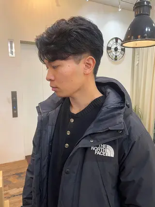 メンズ Belle 並木通り店所属・rena/ パーマ/カラーのヘアスタイル