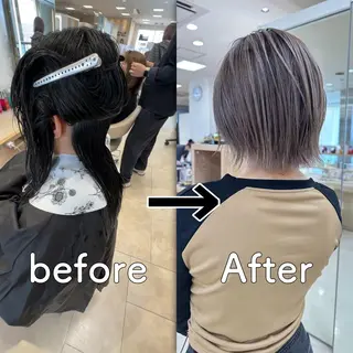 カラー 🍀自然＆長持ち♪ 縮毛矯正の匠✨️のヘアスタイル