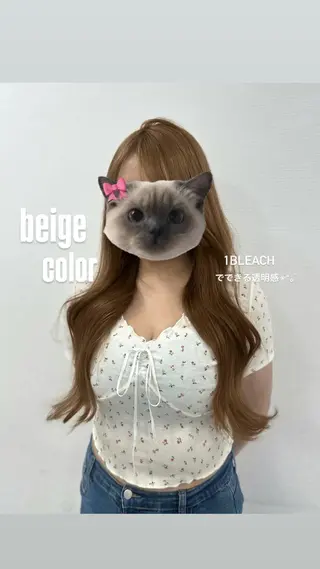 ロング カラー 上品モテヘア🩶 karen🩶のヘアスタイル