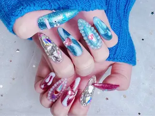 ロング ネイルプリンセス所属・princess 木戸　唯のネイルデザイン