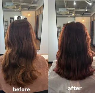 ミディアム 相澤 彩美のヘアスタイル