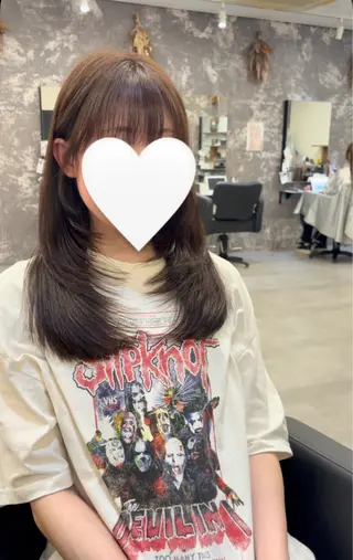 セミロング レイヤー/韓国ヘア /LILICAのヘアスタイル