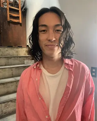 ミディアム パーマ 今泉 颯太/room3のヘアスタイル