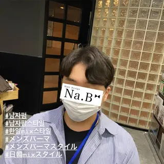 ショート メンズ Hair design Na.B所属・ジユン 지윤のヘアスタイル