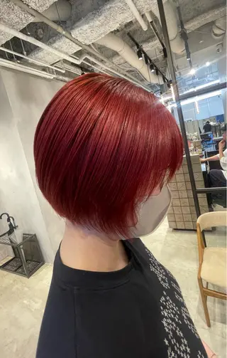 ショート カラー 透明感カラー✨艶髪 制作🌱山根あゆみのヘアスタイル