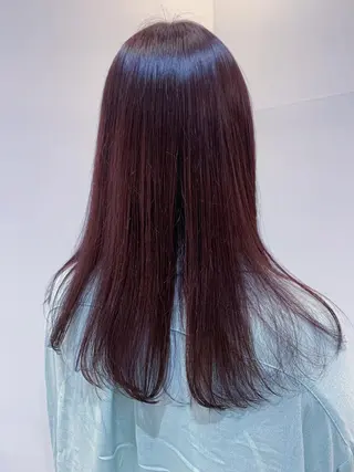 ロング カラー ブリーチなし透明感 艶🌟YOSHIKIのヘアスタイル