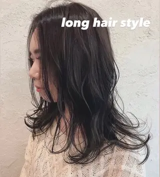 セミロング シールエクステ/ 美髪カラー/茉央のヘアスタイル