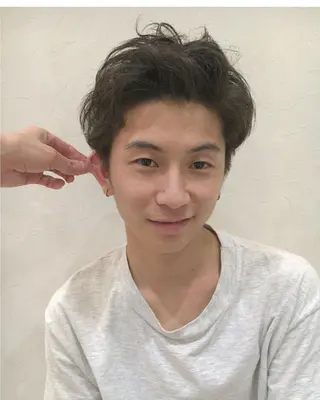 カラー パーマ メンズ nakahara madokaのヘアスタイル