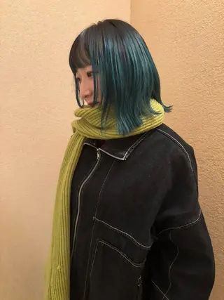 ミディアム Nu:v所属・moe/ 透明感カラー/恵比寿のヘアスタイル