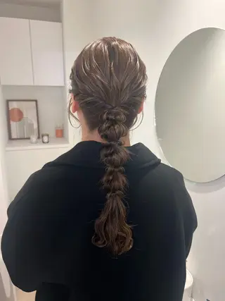 ヘアアレンジ アレンジ/ブラウン カラー HARU🕯のヘアスタイル