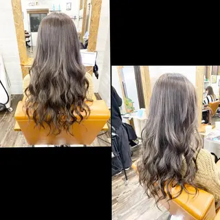 ロング カラー ✯カラー&編み込み エクステ✯池田智博✯のヘアスタイル