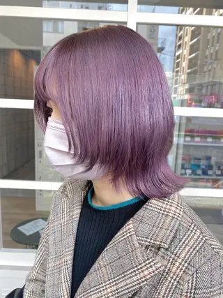 ミディアム カラー 韓国×髪質改善カラー 💎hinaのヘアスタイル