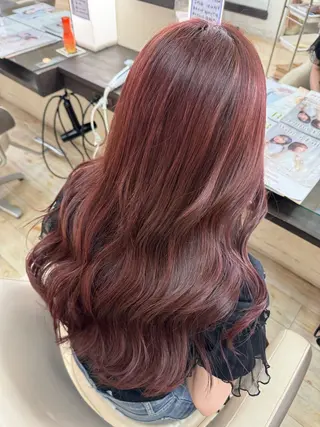 ロング カラー ともか/美髪透明感 カラー/顔周りカットのヘアスタイル
