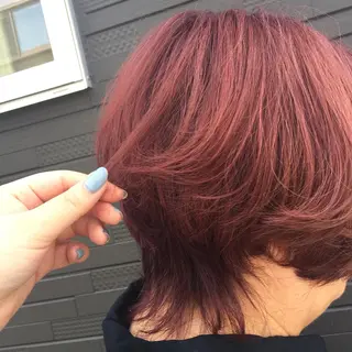 ショート maco 艶感ハイトーン🦋のヘアスタイル