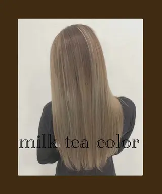 ロング カラー 🥀ダブルカラー/ 艶カラー🥀ユイキのヘアスタイル