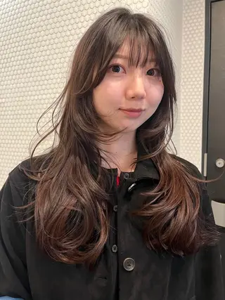 ロング レイヤー/暖色/ 髪質改善/永礼芳果のヘアスタイル