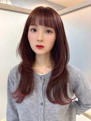 ロング カラー ヘアアレンジ 女性スタイリスト専門サロン Zina 天神所属・NANA／trend style🕊🍑のヘアスタイル