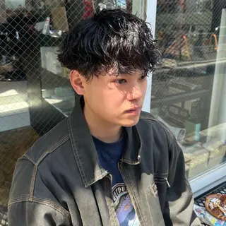 ショート パーマ メンズ ツイスパ/メンズ パーマ/歩夢のヘアスタイル