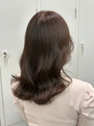 セミロング カラー 🤍透明感カラー🤍 Moeのヘアスタイル