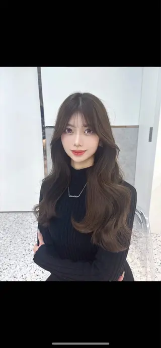 ロング 髪質改善×韓国ヘアサロン Role 博多【ロール】所属・yui🎀ブリーチ なしWカラー／博多のヘアスタイル