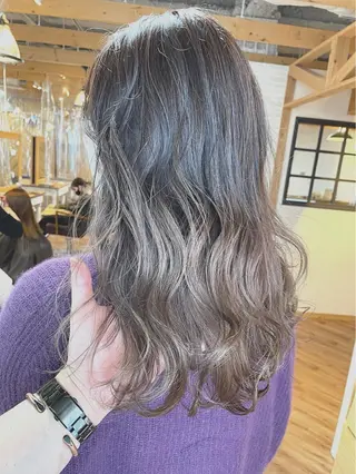 セミロング カラー hair salon Ranun髪質改善のヘアスタイル