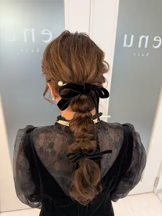 ヘアアレンジ 梅田カラーモデル/ ヘアセット/みさきのヘアスタイル